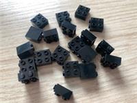 20 LEGO brand new 6275806 BRICK 1X2X1 2/3 W/4 KNOBS Star Wars 75412 black lot