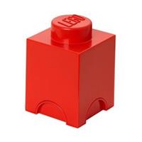 LEGO Round 1-Stud 1.2L Stackable Storage Brick Red
