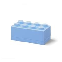 LEGO Mini Box 8 Storage Brick Light Blue