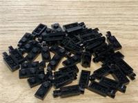 40 LEGO parts lot 4535739: PLATE 2X1 W/HOLDER,VERTICAL STAR WARS BLACK