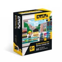 Blockz BST-000669 Service Counter Set Building Brick Model 58pcs