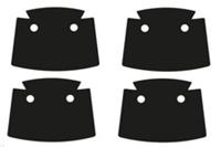 4 x (Pack of 4) Black Coat Capes for Lego Minifigures NEW