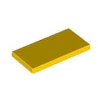 Lego Bricks 10x Bright Yellow 2x4 Tile Flat Thin Studless 4560181 87079 NEW