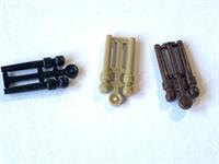 6 x Lego Harry Potter parts - MAGIC wand 76460 75966 black dark brown & tan