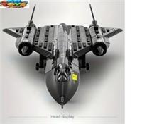 Aircraft Building Blocks Set SR-71 Blackbird Military Plane Recon Model Toy Gift