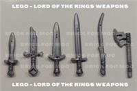 LEGO Sword Axe Weapon The Lord of the Rings 2674 2674b 2674c 2674d 2674e 2674f
