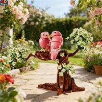New Love Bird Building Blocks Creative DIY Animal Figure Model Decoration Set