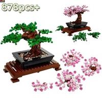 Artificial Bonsai Flower Building Blocks Brick Potted Plant Model Toy Home Decor