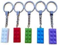 5 x Brick Keychains Keyrings MOC Made with LEGO Bricks