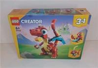 LEGO Creator 3in1 Red Dragon Phoenix Fish Brick Set 31145 Kids Gift 6+ Boys Girl