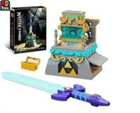 Legend Game Master Sword Building Block Bricks Kit Micro Hyrule Castle Toy Gift