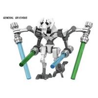 💥 General Grievous Minifigure ⚔️ 4 Lightsabers Action Figure 🎁 Kids Toy
