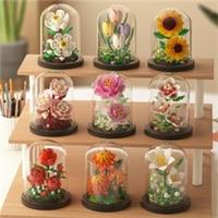 Flower Bouquet Set LEGO Flowers Display Gift Home Dcor Boutique UK