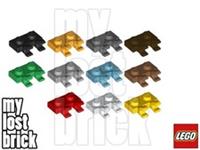 LEGO - Part 60470b - Plates 1x2 with Clips + NEW + SELECT COLOUR / QUANTITY