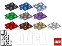 LEGO - Part 6134 - Hinge Bricks 2x2 Top Plate + NEW + SELECT COLOUR / QUANTITY