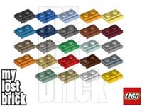 LEGO - Part 32028 - Plates 1x2 with Door Rail + NEW + SELECT COLOUR / QUANTITY