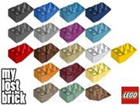LEGO - Part 3747 - Slopes Inverted 3x2 33 (SINGLE) + NEW + SELECT COLOUR / QTY