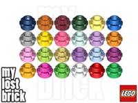 LEGO - Part 24866 - Plate 1x1 with Flower Edge (SINGLE) +NEW +SELECT COLOUR /QTY