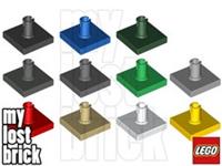LEGO - Part 2460 - Tiles with Pin 2x2 (SINGLE) + NEW + SELECT COLOUR / QUANTITY
