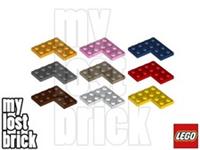 LEGO - Part 2639 - Corner Plates 4x4 + NEW + SELECT COLOUR / QUANTITY