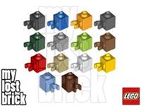 LEGO - Part 60475 - Bricks 1x1 with Clip on Side + NEW +SELECT COLOUR / QUANTITY
