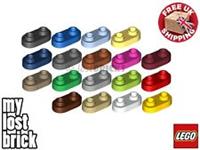 LEGO - Part 35480 - Plates 1x2 Rounded + NEW + SELECT COLOUR / QUANTITY