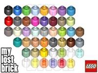 LEGO - Part 3626 / 28621 - Minifigure Heads + NEW + SELECT COLOUR / QUANTITY