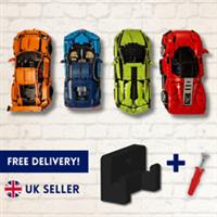 Vertical Wall Mount Bracket for LEGO Ford Ferrari Lamborghini Porsche Bugatti F1