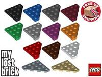 LEGO - Part 30503 - Pack of 5 x NEW LEGO Wedge Plates 4x4 Cut Corners