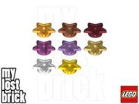 LEGO - Part 11609 / 28619 - Round 1x1 Star (SINGLE) + NEW + SELECT COLOUR / QTY