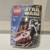Lego Star Wars Mini Building Set Slave 1 & Jedi Starfighter 4487 New Damaged Box