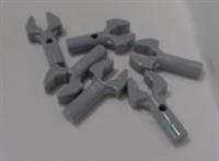 lego 48729 41005 - 6278156 stick spanner holder clasp Medium Stone Grey x6