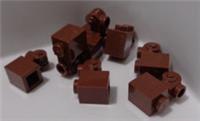 LEGO Parts 20310 6172757 Brick Modified With Scroll 1x1 Reddish Brown x8