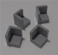 Lego Parts & Pieces 6231 4215513 Corner Panel 1x1 Medium Stone Grey x4