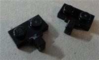 LEGO Part 49716 Hinge Plate 1x2 with Side Clip Black x2 Pieces