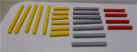 LEGO TECHNIC Parts 6129995 - 3705 Cross Axle 3M 4M 5M Medium Stone Grey/Red x22
