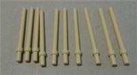 Lego 6254770 28921 6L 6M Stick Bar Rod Flange Thick Stop Tan x10 Parts & Pieces