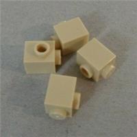 Lego Parts & Pieces 87087 - 4579260 Modified Brick 1x1 Tan x4
