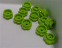 Lego 24866 6209692 Lime Green Flower 1x1 with flower edge x12