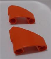 LEGO Parts & Pieces 6472388 2403 Right Panel Curved 3X3X2 Reddish Orange x2