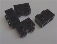 LEGO Parts & Pieces 11211 - 6138173 Brick 1x2 Studs on 1 Side Black x4