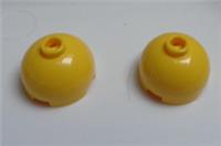 LEGO 30367 40528 6429054 Round Brick with Dome 2X2 Yellow x2