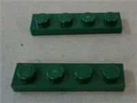 Lego 3710 - 6020923 Plate 1x4 Earth Green x2 Bricks & Parts & Pieces & Spares