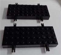 Lego Parts & Pieces 6352696 66118 WAGGON BOTTOM 4X10 Black x2