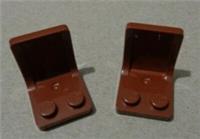 LEGO Parts & Pieces 4079 - 4211206 Chair 2x2x2 Reddish Brown x2