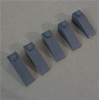 Lego 4286 - 4211045 Sloped 1x3 Brick Dark Stone Grey x5 Parts & Pieces **