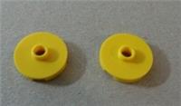 Lego 6299764 - 18674 Round 2x2 Circle Plate Bright Yellow x2 Parts **