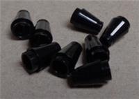 LEGO Pieces &Parts Cone 4589b - 4529236 1x1 Top Groove Black x8