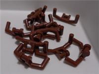 Lego 98397 6327818 Handlebar Steering Reddish Brown x12