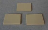 LEGO 26603 - 6175367 Flat Tile 2x3 Tan x3 Bricks & Pieces & Parts
